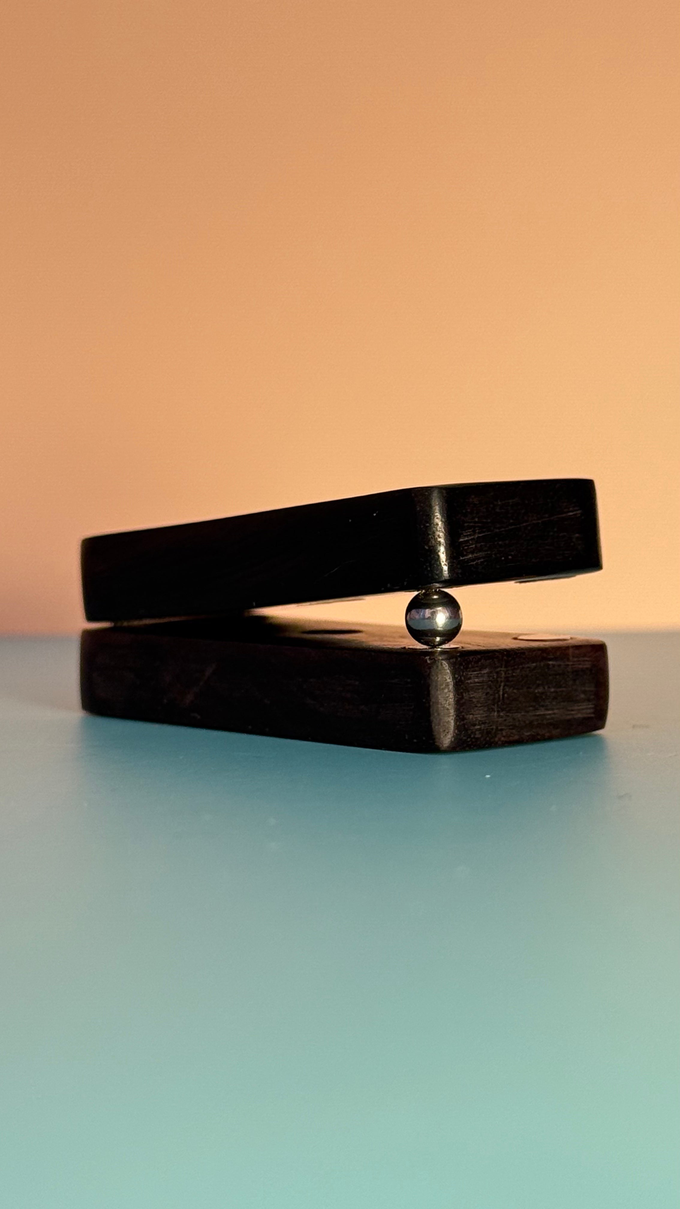 get Mind: Seesaw Haptic Clicker – Wooden EDC Press Toy for Calm and Focus