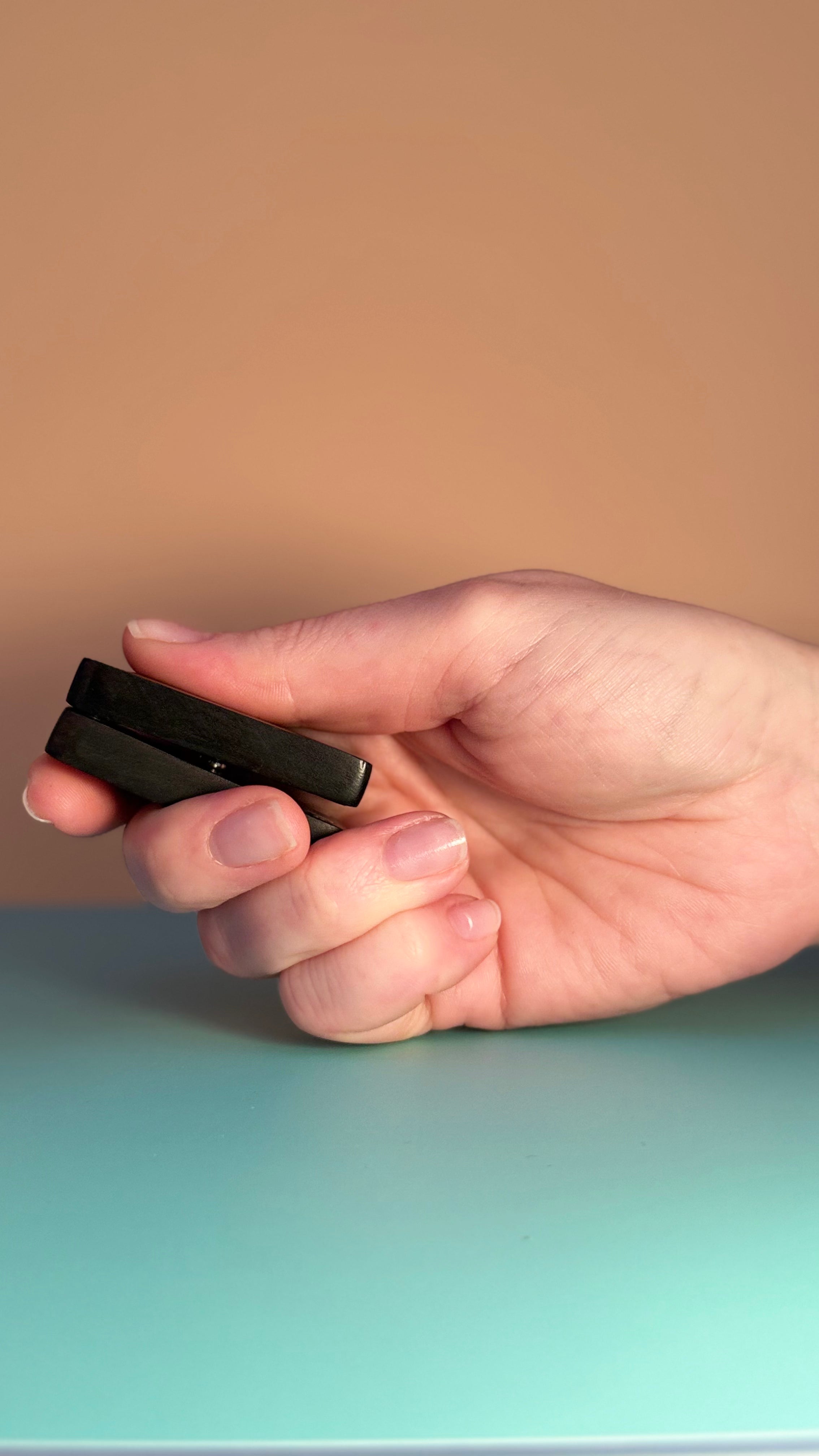 get Mind: Seesaw Haptic Clicker – Wooden EDC Press Toy for Calm and Focus