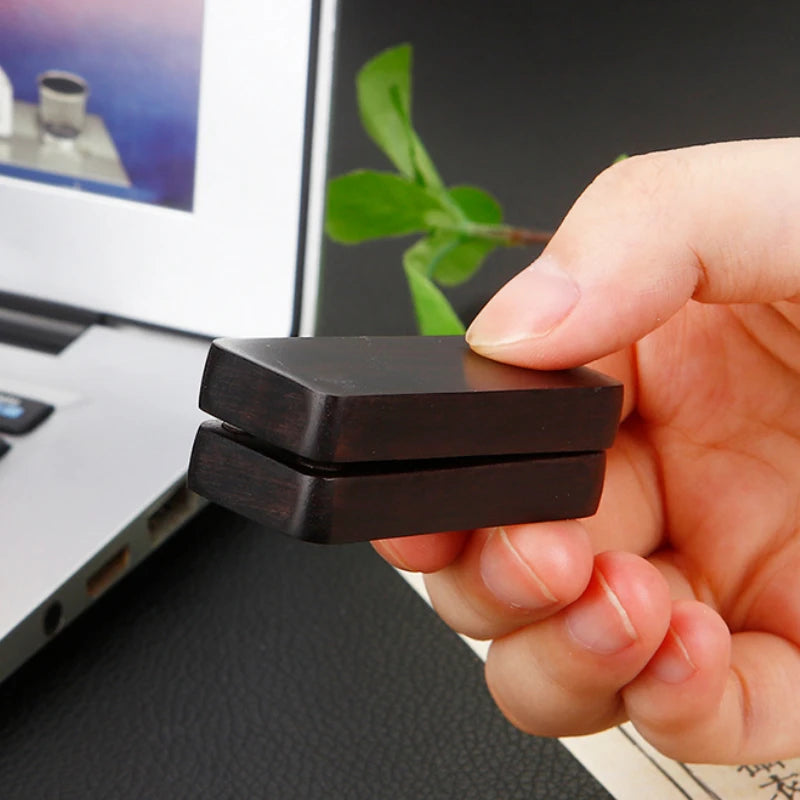 get Mind: Seesaw Haptic Clicker – Wooden EDC Press Toy for Calm and Focus