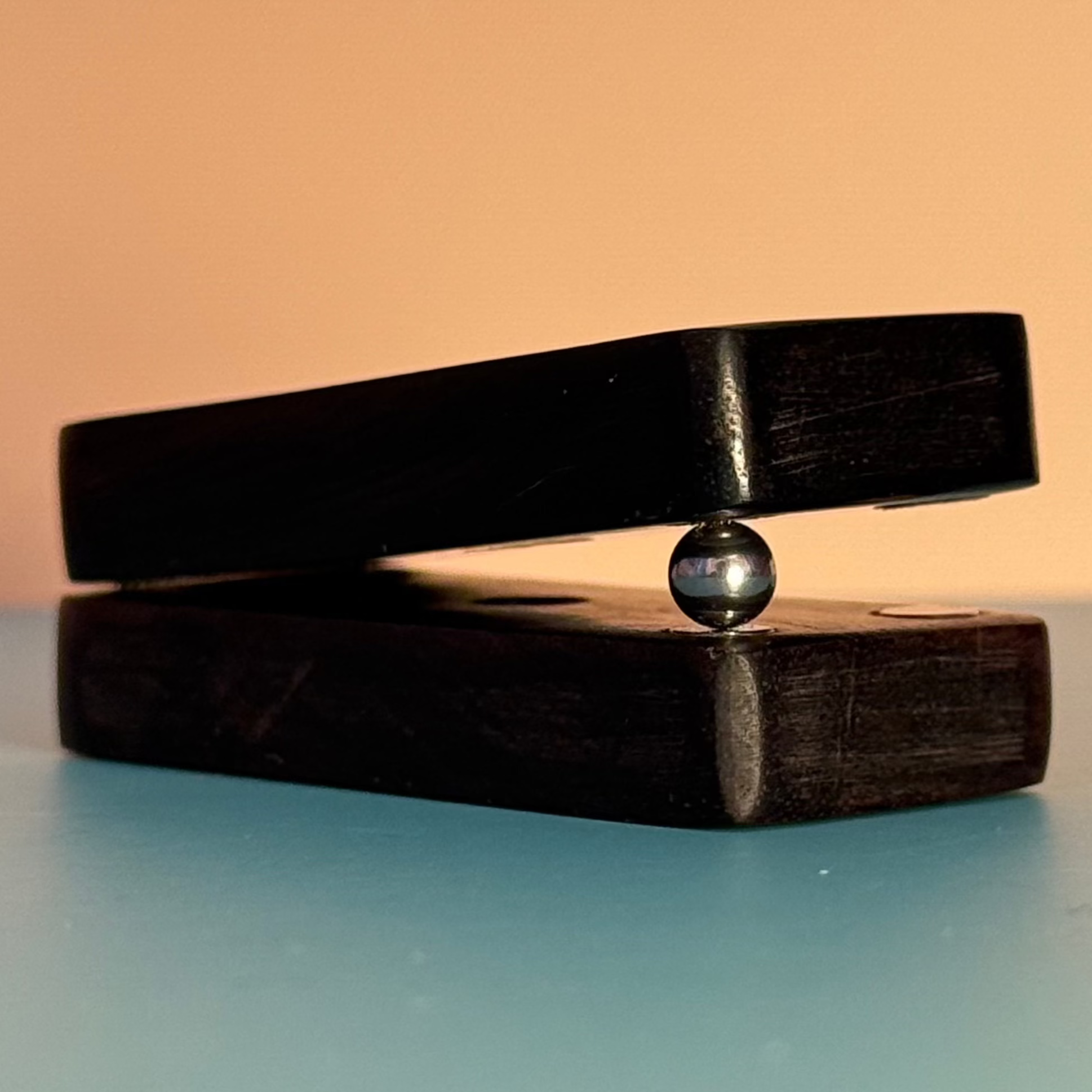 get Mind: Seesaw Haptic Clicker – Wooden EDC Press Toy for Calm and Focus