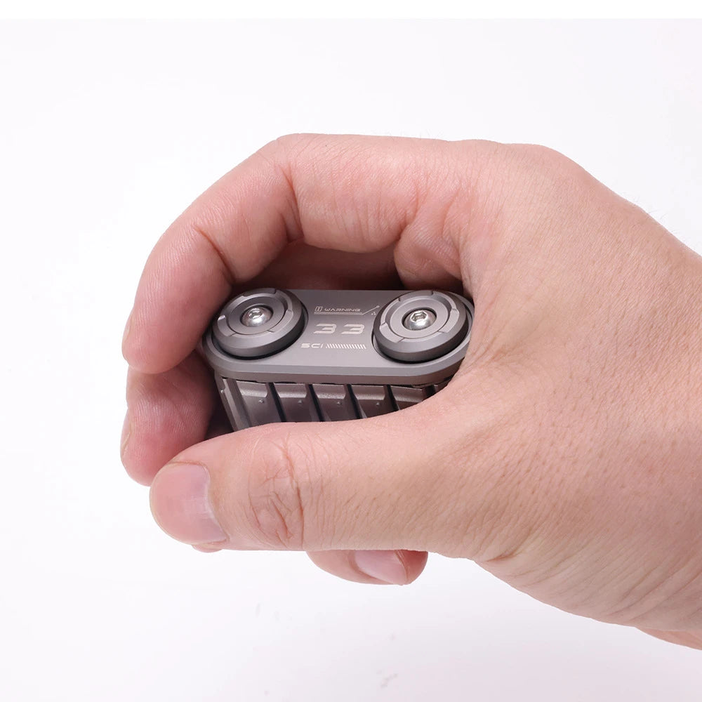 get Mind: Stainless Steel Trackline Roller – EDC Fidget Tool for Calm & Focus